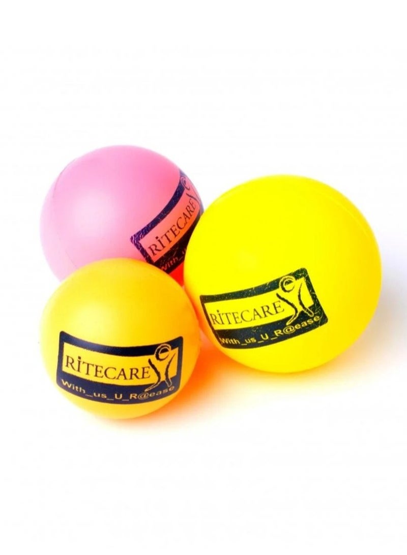 Ritecare Hand Grip Strength Trainer, Stress Relief Ball for Adults and Kids, Wrist Rehab Therapy Hand Grip, Squishy Ball Resistance Exercise Squeezer . 