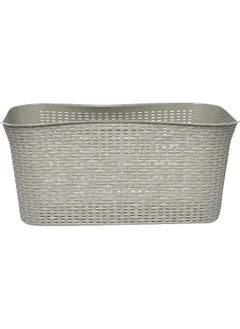 Cosmoplast 50L Cedarattan Laundry Basket, Grey  - Image 5