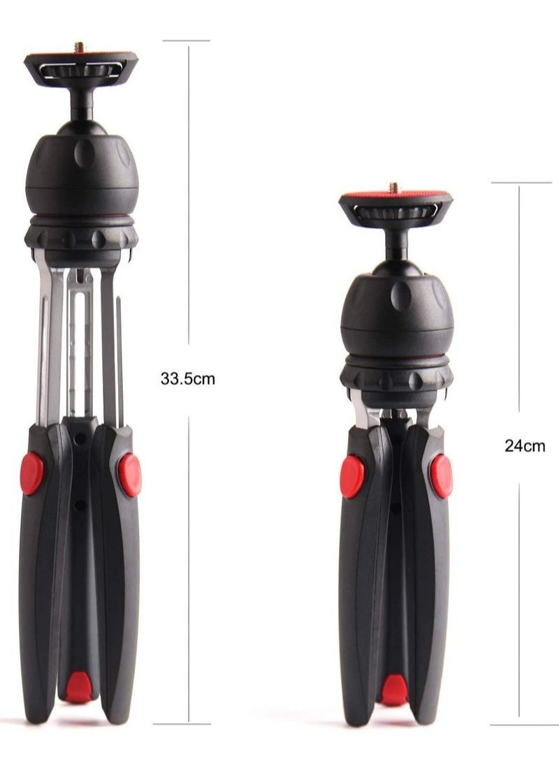 Jmary MT35 Mini Tripod Compact Desk Tripod for Camera Lightweight Table Top Stand 2-section Black - Image 5