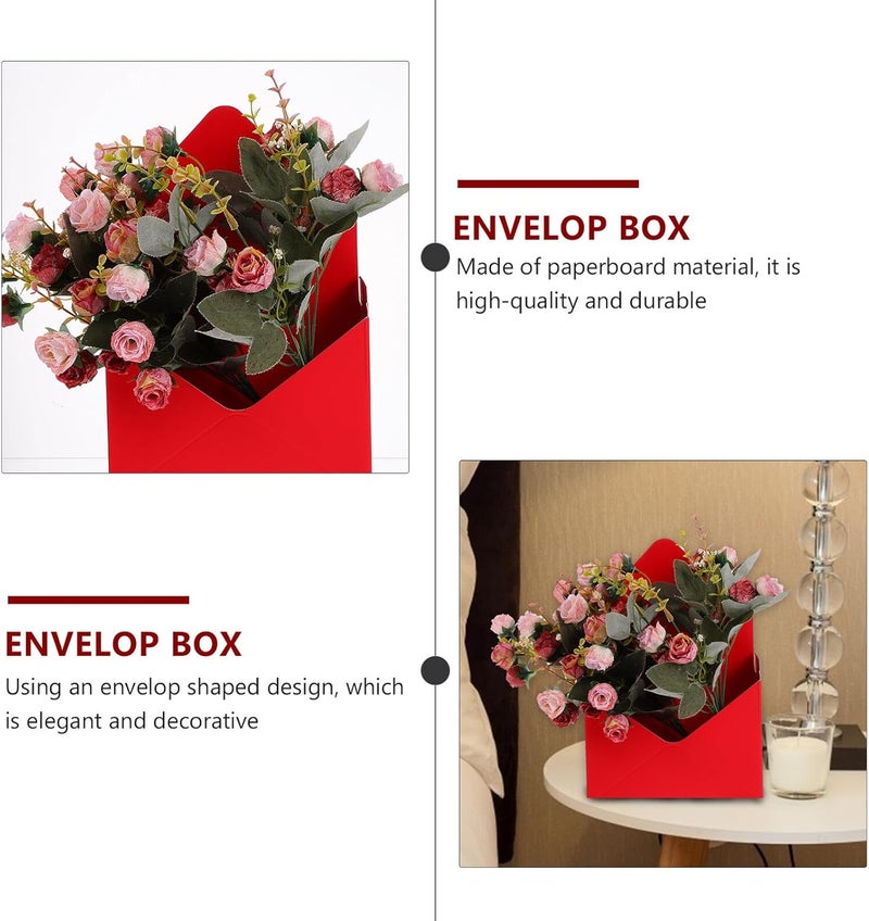Trendy economical quality FRCOLOR 2pcs Red Bouquet Envelope Flower Packaging Boxes for Florist Packaging Cardboard Flower Wrapping Supplies Suitable for Handheld Arrangements and Presentation Multi-market matching options Global easy assemble picks Various color options Multi item matching Various size alternatives Multi option design Transit & use compatible Multi stock guarantee supply On-demand local restock Matte anti slip finish Remote village delivery cover Lightweight Diverse requirement fit Carefully selected material Room to room portable Continuous warehouse supply Trusted all-purpose quality Trendy varied sizing alternatives Rack sorted local inventory General purpose premium build Multi-demand compliant quality Strategic warehouse site Diverse purchase plan Cost effective global grade quality - Image 3