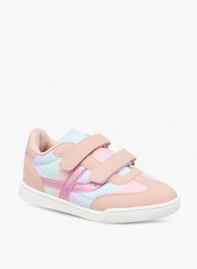 فلورا بيلا من شو إكسبرس Girls Colourblock Sneakers with Hook and Loop Closure