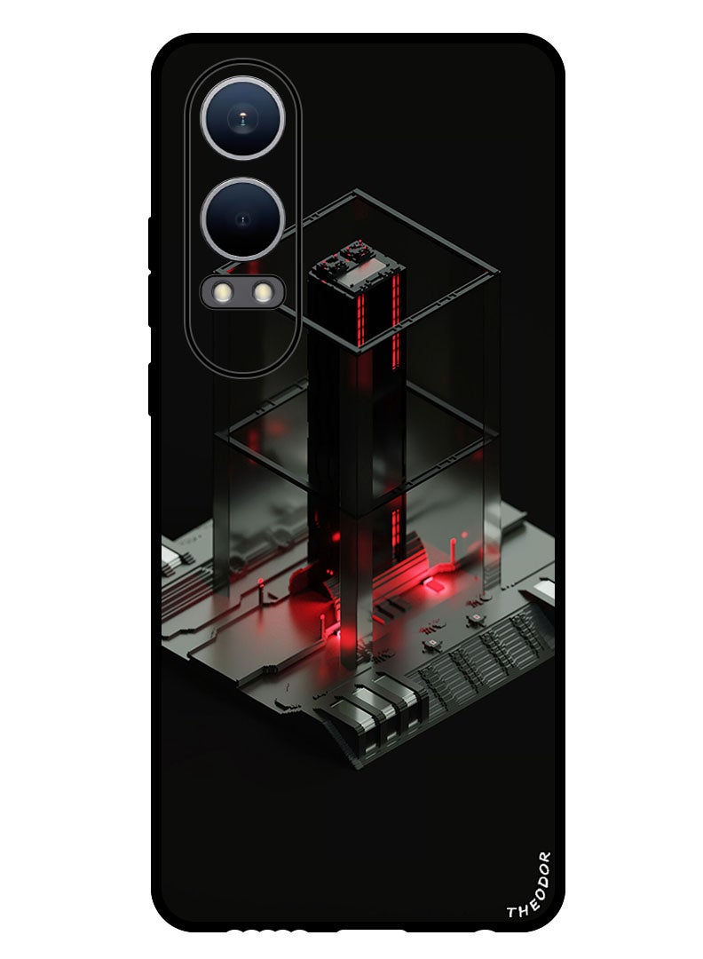 Theodor Protective Case Anti Scratch Shock Proof Bumper Cover For Oppo K12x (China) processor_technology_3d - Image 1