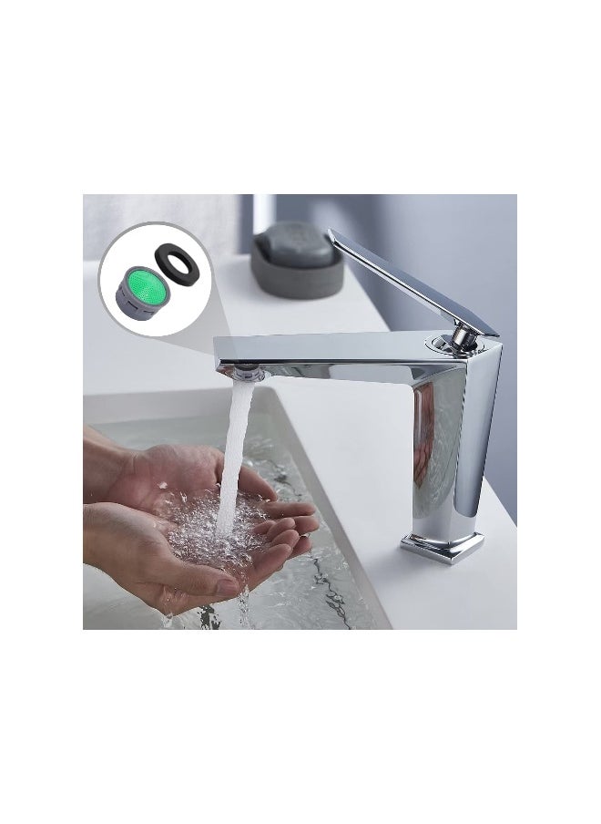 Generic Faucet Aerator, with Gasket, Faucet Filter, Faucet Limiter, Bathroom Accessories, Filter Inserts, Faucet Replacement Parts, Apply to Bathroom, Kitchen, Green, Sink Tap, 2.1*1.8*1.1cm( 30 Pack)  - Image 2