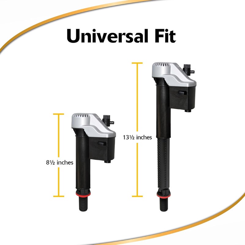 Korky Korky QuietFILL Platinum Toilet Fill Valve  Universal Fits 99 of Toilets  Easy Height Adjust for Fast Install 528MP  - Image 3
