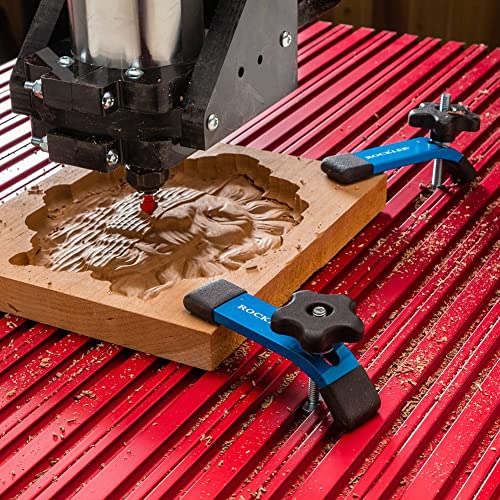 Rockler Hold Down Clamp, (5-1/2''L x 1-1/8'' W) - Drill Press Clamp is for Workbenches, Jigs, or Machine Tables w/T Track Accessories – Clamps Ideal for Soft Woods, Pre-finished Panels, & More - Image 5