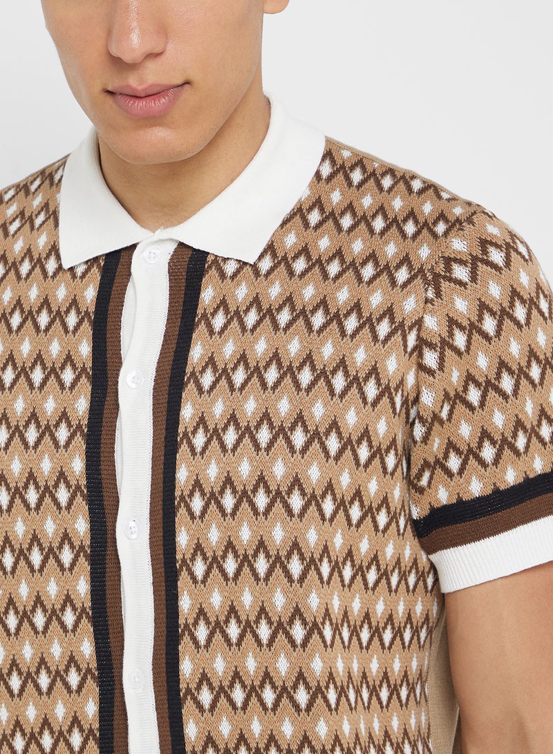 BRAVE SOUL Milan Knitted Shirt - Image 3