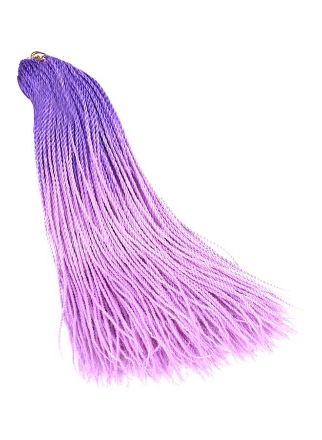 مجموعة وصلات شعر بتصميم ذيل حصان مجدول من 30 قطعة أرجواني 24بوصة