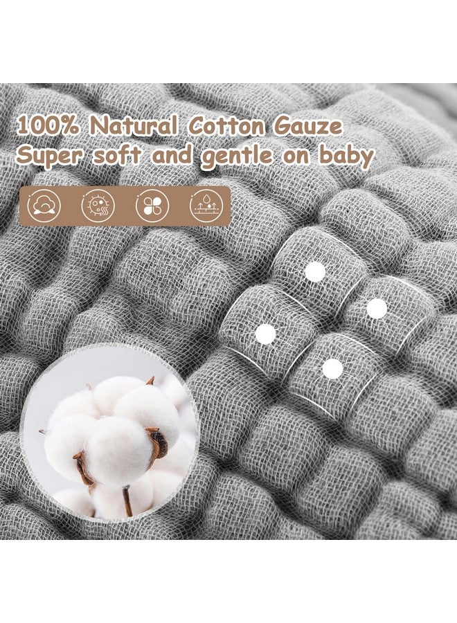 لوكسي مناشف وجه موسلين للأطفال من لوكسي، عبوة من 6 قطع، مصنوعة من القطن بنسبة 100%، مناسبة لوجه الطفل وجسمه، مقاس 12×12 بوصة، مناشف وجه ناعمة ماصة كبيرة للأطفال حديثي الولادة، متعددة الألوان - Image 1