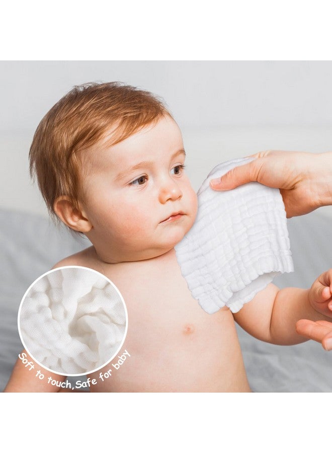 لوكسي مناشف وجه موسلين للأطفال من لوكسي، عبوة من 6 قطع، مصنوعة من القطن بنسبة 100%، مناسبة لوجه الطفل وجسمه، مقاس 12×12 بوصة، مناشف وجه ناعمة ماصة كبيرة للأطفال حديثي الولادة، متعددة الألوان - Image 2