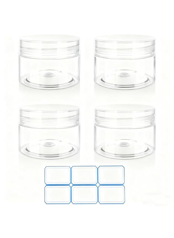 DTDNZKN 4 Pack 1 Oz 30ml travel containers for creams Leak Proof with Labels - Image 1