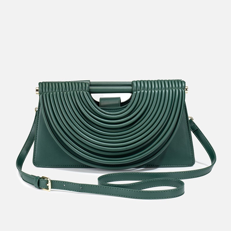 Unique Handmade Woven Bag For Women, Retro Style, Single Shoulder Crossbody Bag, Personalized High-End Bamboo Bag - Image 1