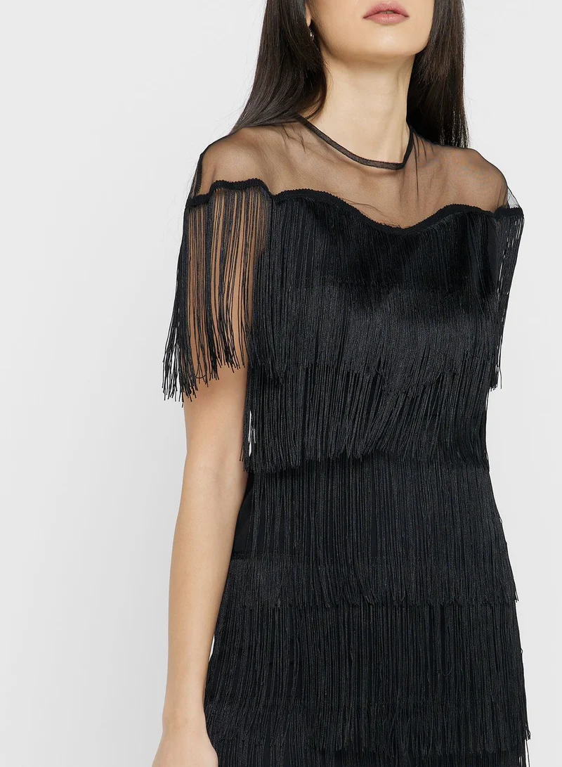 ELLA Layered Fringe Dress