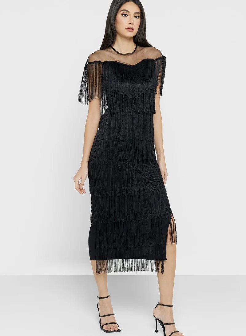 ELLA Layered Fringe Dress