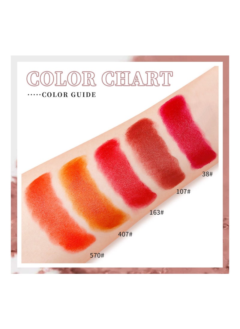Sheloves - Lipstick Matte Waterproof Nude Long Lasting Velvet Finish ,Color Riche,Non-Drying, Intense Pigment,Soft，Silk，Smooth Pigment -Mini Lady Bag Lipstick With Mirror For Women/Girls As Gift - Image 1