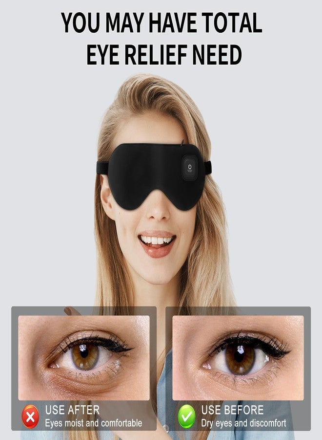 Heat Nice Heated Eye Mask, Cordless Hot & Cold Compress, 1000mAh Rechargeable, 3 Temperature Settings, Relief for Dry Eyes, Blepharitis & Styes, Improves Sleep, Ideal for Office Naps, Travel & Night Sleep - Image 3