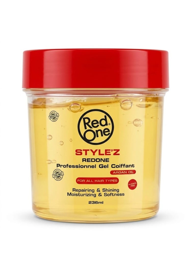 RedOne Stylez Professional gel Argan Oil for all hair types 236
