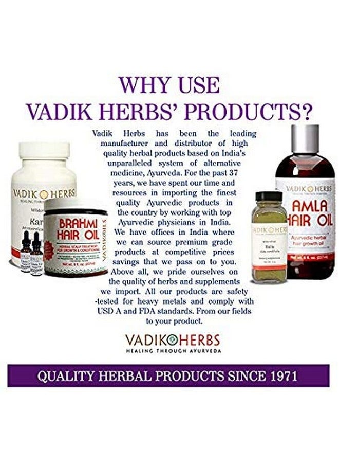 Vadik Herbs Brahmiamla Hair Oil (4Oz) Promotes Excellent Hair Growth And Conditioning With Rosemary Oil ; All Natural Herbal Solution For Hair Loss Thinning Hair Balding ; Beard Oil As Well  - Image 5