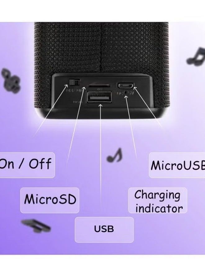 Wireless Bluetooth Speaker,Portable Bluetooth Speaker with 24W Stereo Sound, Bluetooth 5, Wireless Speakers with Led Melody,24-Hour Playtime, Wireless Stereo Pairing Travel ,Deep Bass Rgb Lights,TWS Stereo Sound,Speaker for Home, Outdoors,Support TF Card,  Blue  - Image 4