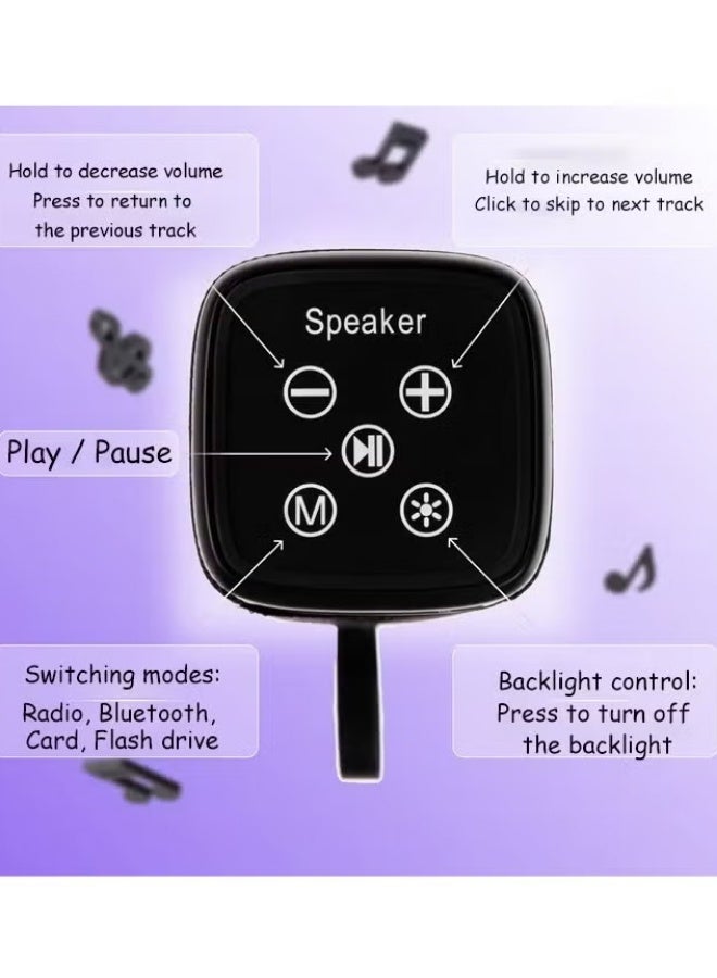 Wireless Bluetooth Speaker,Portable Bluetooth Speaker with 24W Stereo Sound, Bluetooth 5, Wireless Speakers with Led Melody,24-Hour Playtime, Wireless Stereo Pairing Travel ,Deep Bass Rgb Lights,TWS Stereo Sound,Speaker for Home, Outdoors,Support TF Card,  Blue  - Image 3