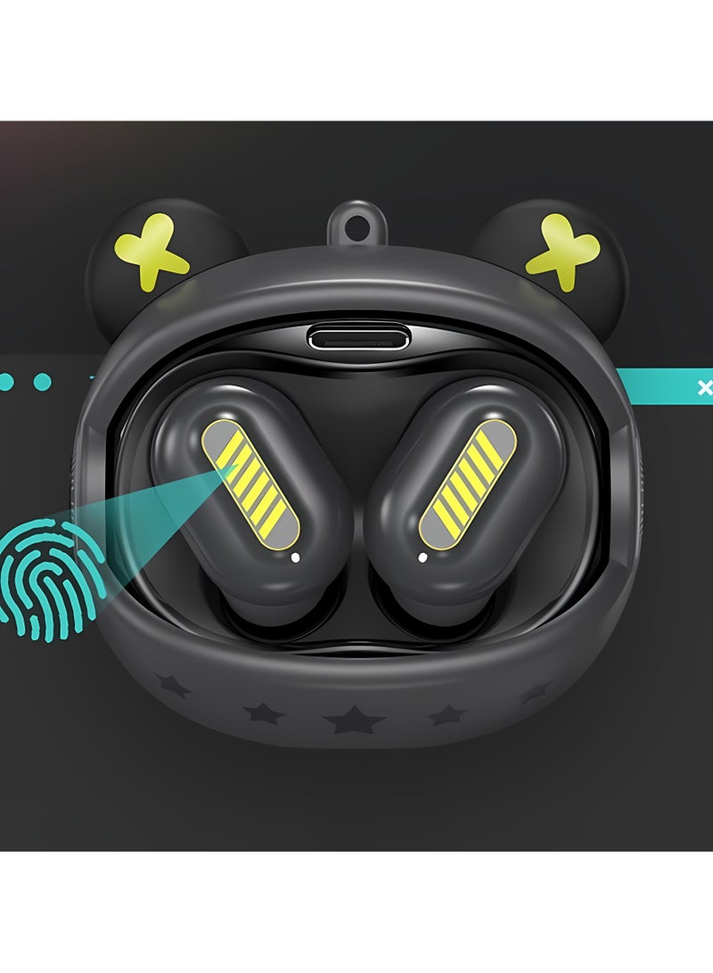 Wireless Bluetooth Gaming Headset With rotating Face-changing design To change your mood every day