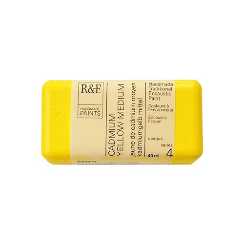 R&F Artist Encaustic Paint, Cadmium Yellow Medium, 40 ml - Image 1