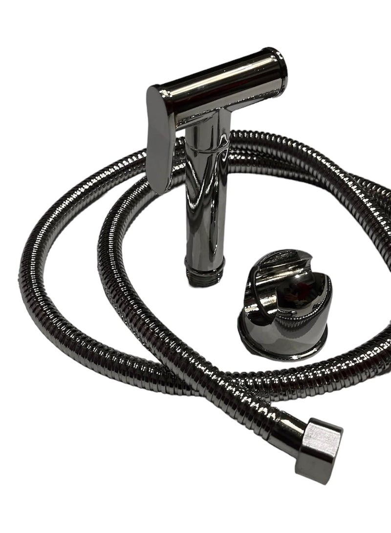 Handheld Toilet Bidet Sprayer with ABS Hose Premium for Bathroom and Shower - Adjustable Water Pressure with Flow Regulators - Image 2