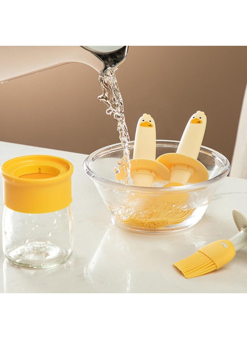 SHOPELLA SHOPELLA Silicone Basting Brush Bottle Oil Bottle Brush Set for Marinade Honey Butter Multicolor  - Image 5