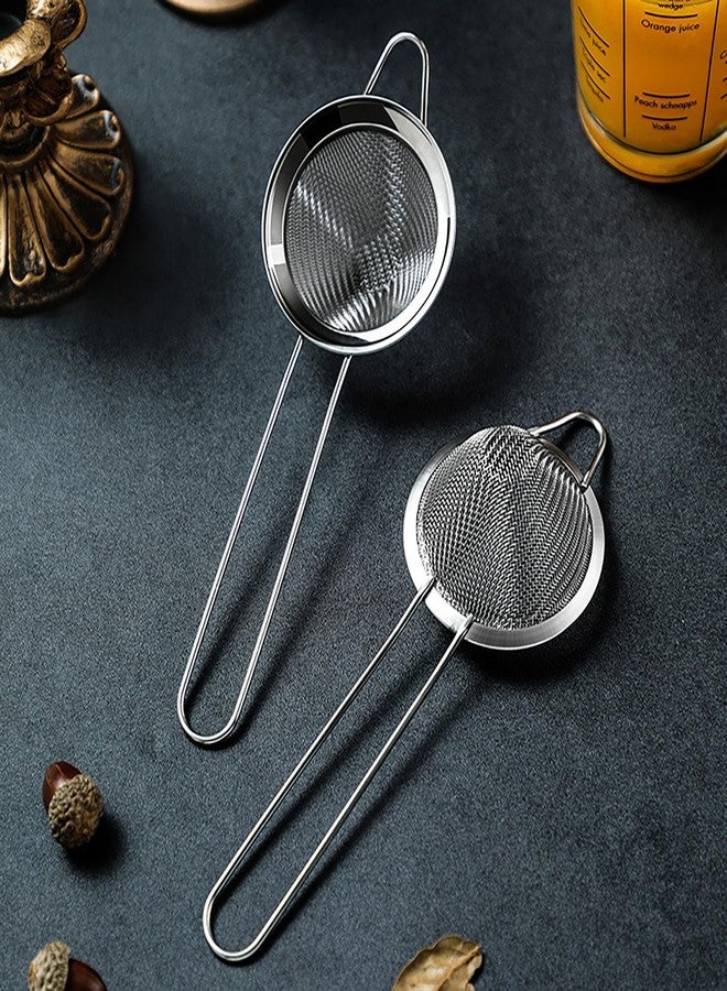 Whyogeta 18 PCS Tea Strainers Cocktail Strainer Stainless Steel Fine Mesh Small Strainer, 3.3''Mini Tea Strainer with Long Handle for Cocktails Tea Herbs&Drinks,Conical Tea Filter Bar Colander Food Loose Tool - Image 4
