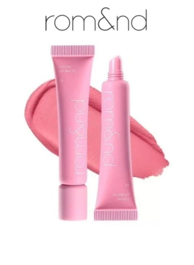 rom&nd Matte Color Lip Lipstick - Strawberry Whip 06 - Image 1