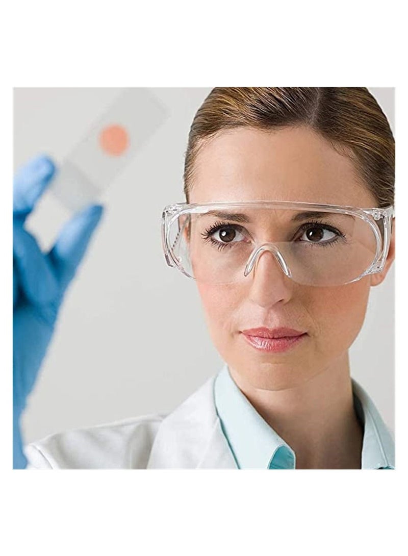 Y&D Anti Fog Safety Glasses, Goggles Over Eyeglasses Pack of 3, Dust Impact Scratch Resistant Splash Proof Chemical Clear Lens Wrap Around Eye Protection for Nurses Workers Architect etc  - Image 4