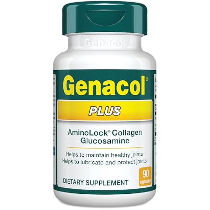 Genacol Plus – Glucosamine and Collagen Supplement, Ultra-Hydrolyzed Collagen Peptides, Joint Health Supplement for Men & Women, Maintains Cartilage, 90 Capsules (30-Day Supply) - Image 1