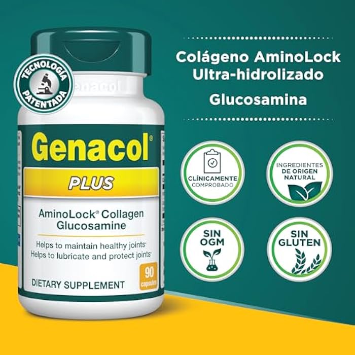Genacol Plus – Glucosamine and Collagen Supplement, Ultra-Hydrolyzed Collagen Peptides, Joint Health Supplement for Men & Women, Maintains Cartilage, 90 Capsules (30-Day Supply) - Image 5