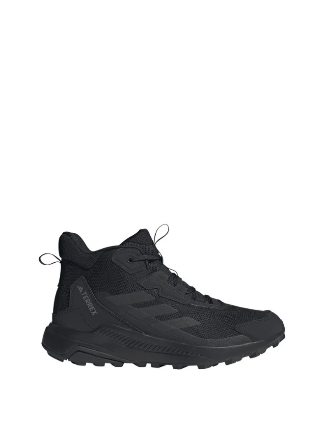 adidas أحذية هايكنج تيريكس أنيلاندر ميد للرجال أسود