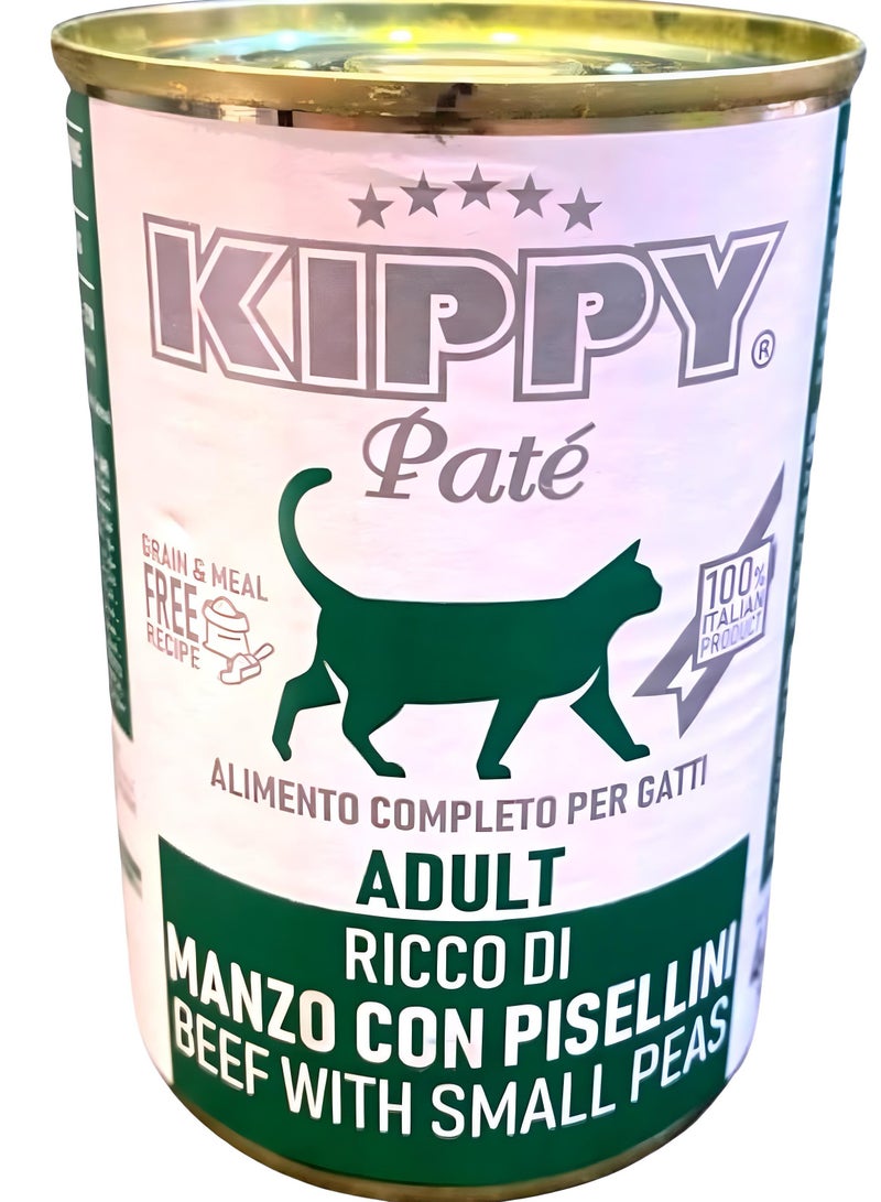 Kippy Pate Wet cat food (24 cans) - Kippy Pate  with Meat & beans flavor - 24 × 400g - Image 2