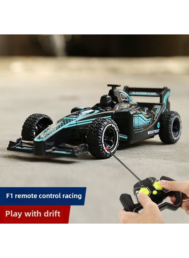 Mini Remote Control Car Charging Fall-resistant Drift F1 Racing Car Wireless Sports Car Professional High-speed Car Children Boy Toy-Color:F1 Remote Control Racing Car 【ghost Blue】 Rechargeable Model Can Drift-Proportion:Have Fun With 【rechargeable Model】 2 Sets Of Rechargeable Batteries + Screwdriver - Image 2