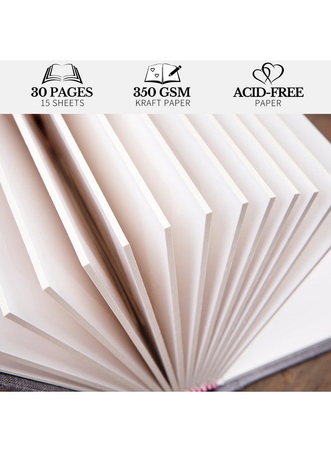 Pssoss Small 4x6 Photo Album with Writing Space Holds 30 Photos Ideal for Wedding Theme-Album and Baby Photo Album (Beige) - Image 5