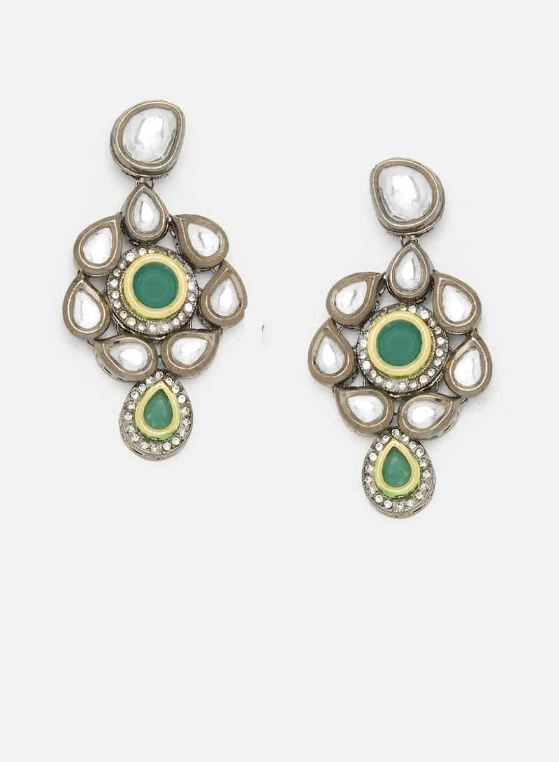 Priyaasi Plated Kundan Drop Earrings