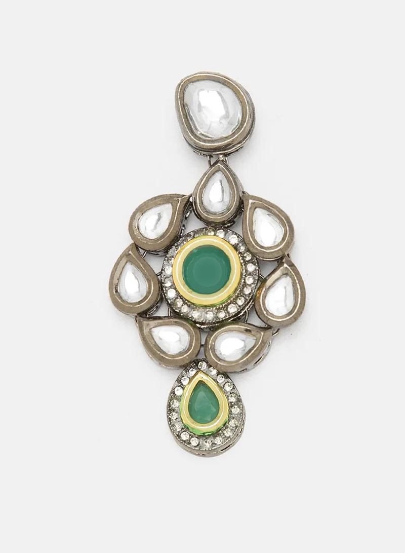 Priyaasi Plated Kundan Drop Earrings