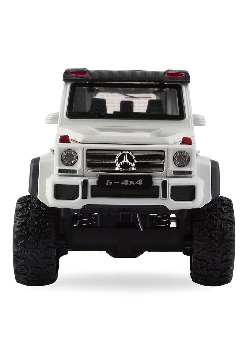 1/32 Scale Off-Road Pickup Model Car | Zinc Alloy Pull Back Toy with Sound & Light for Kids  - Image 2