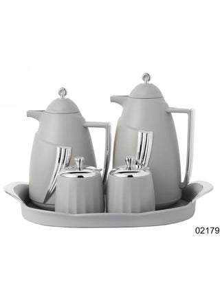 silver + light gray