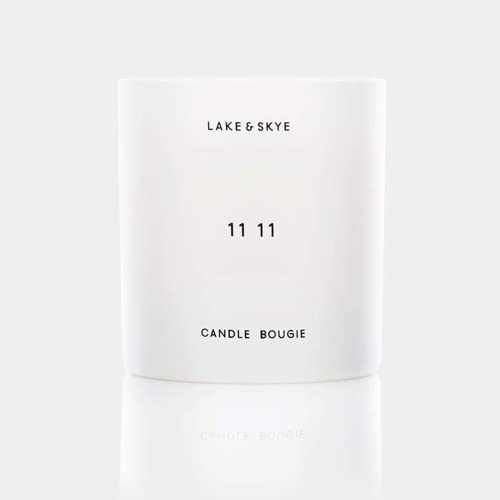 Lake & Skye 11 11 Scented Soy Candle - Lead-Free Cotton Wick (50 Hours of Burn Time) - Sheer & Uplifting Scent - Image 1