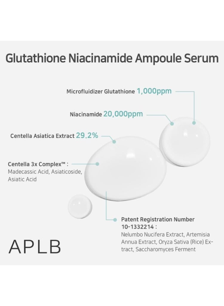 APLB Glutathione Niacinamide Ampoule Serum – Brightening, Dark Spot Care & Even Skin Tone Booster - Image 4