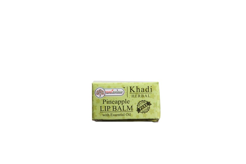 KHADI RISHIKESH Herbal Pineapple Lip Balm | Hydrates & Protects For Lip - 8GM - Image 2