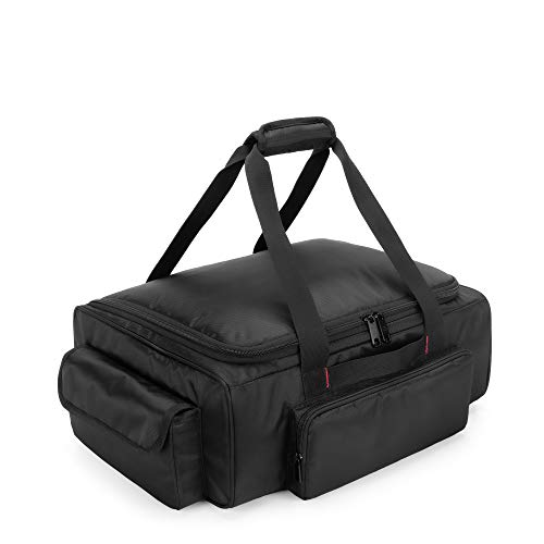 samdew Underseat Storage Bag Fit for SuperCrew Cab, Truck Under Seat Organizer with 1 Detachable Inner Divider & Anti-Slip Bottom for Full Size Trucks, Black - Image 1