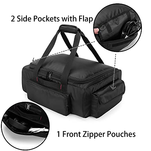 samdew Underseat Storage Bag Fit for SuperCrew Cab, Truck Under Seat Organizer with 1 Detachable Inner Divider & Anti-Slip Bottom for Full Size Trucks, Black - Image 5