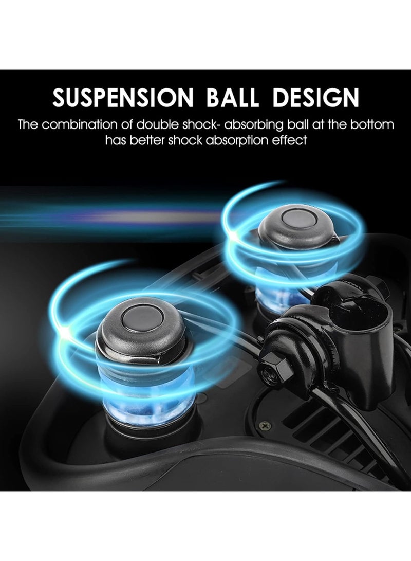 ihomeshop Bicycle Saddle, Thickened Shock-Absorbing Bike Accessory, Comfortable Ultra-Soft Cycling Seat with Reflective Strips - Image 2