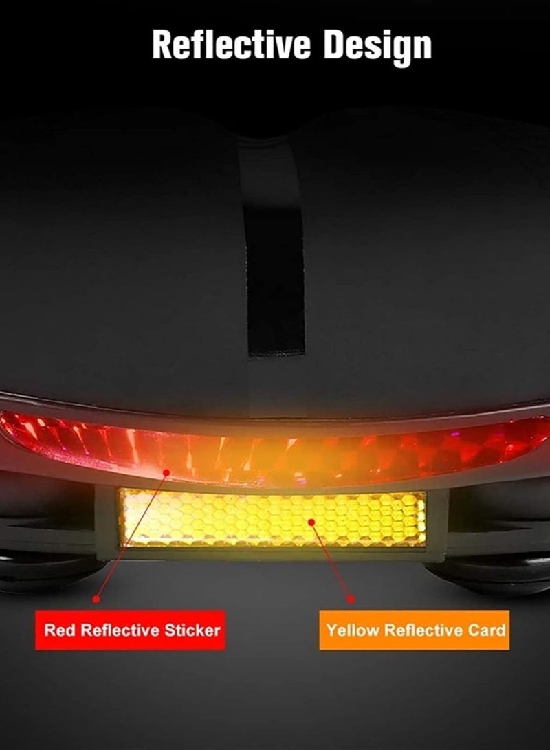 ihomeshop Bicycle Saddle, Thickened Shock-Absorbing Bike Accessory, Comfortable Ultra-Soft Cycling Seat with Reflective Strips - Image 5