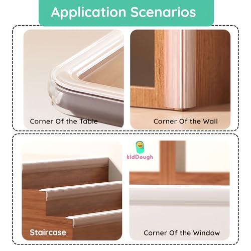 Kiddough Baby Proofing Edge & Corner Protector | Child Safety Cushion for Table, Sharp Corners (2 Meters) - Image 3