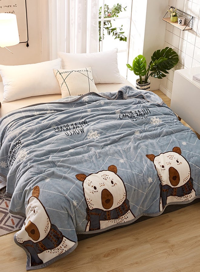 نيبمينينت Soft Cartoon Pattern Warm Bed Blanket Cotton Multicolour 120x200centimeter - Image 1