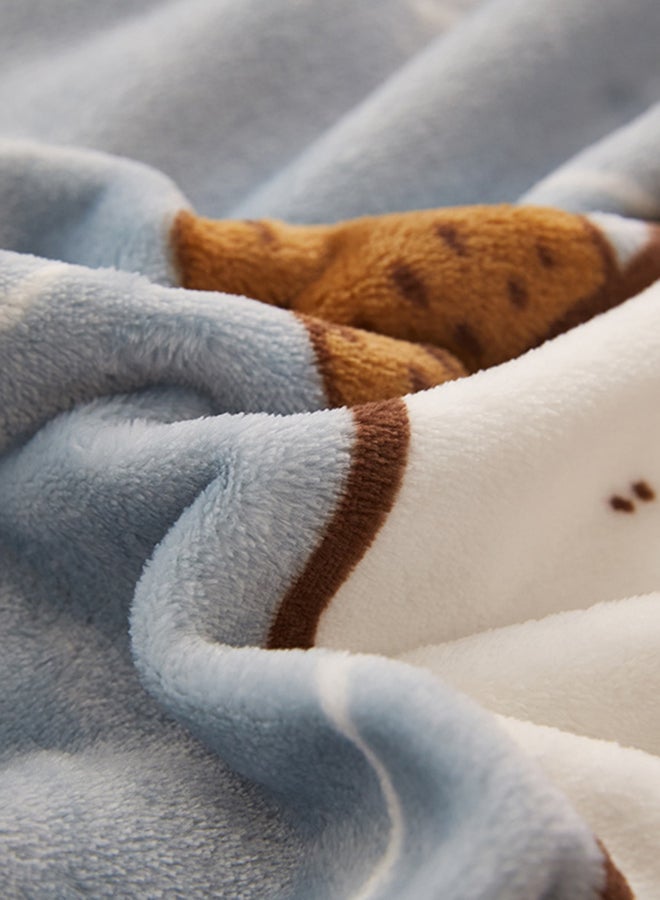 نيبمينينت Soft Cartoon Pattern Warm Bed Blanket Cotton Multicolour 120x200centimeter - Image 5